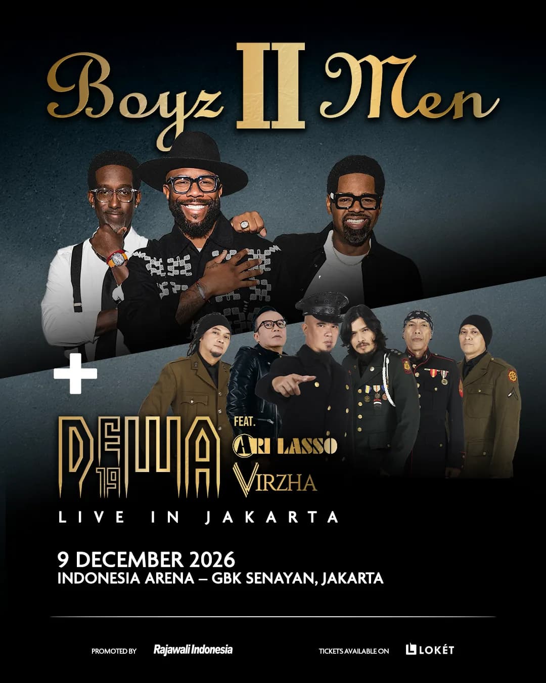 Boyz II Men + Dewa19 feat Ari Lasso Virzha Live in Jakarta